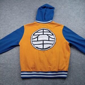 Orange and Blue Hoodie with Emblem